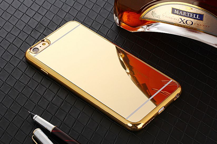 iPhone 7 MIRROR Shiny Hybrid Case (Champagne Gold)
